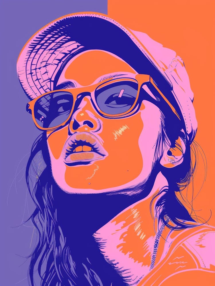 Portrait Of A Woman In Sunglasses 1