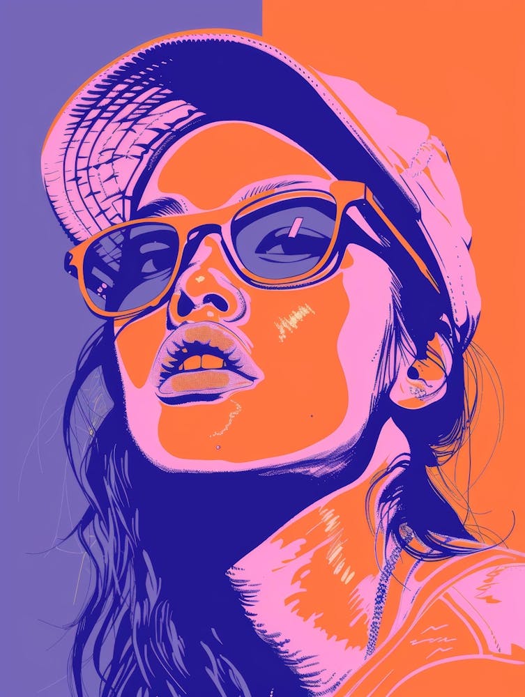 Portrait Of A Woman In Sunglasses 1