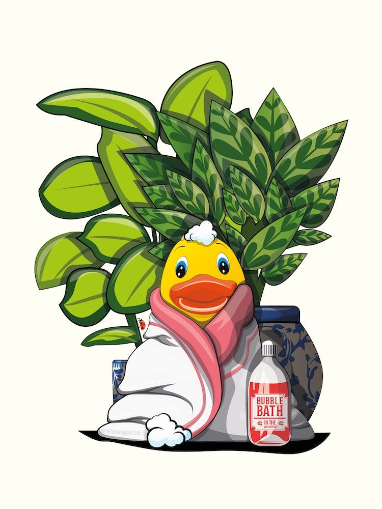 Rubber Duck In Bath Towel