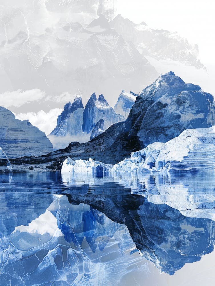 Icebergs In The Water