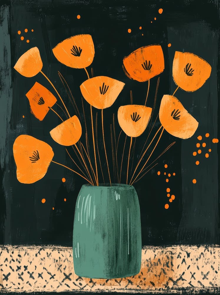 Poppies In A Vase 10