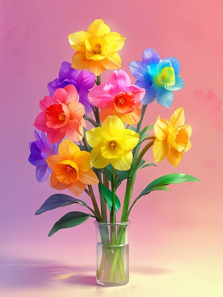 Daffodils In A Vase