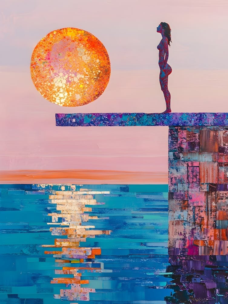 Modern Woman At Sunrise 2