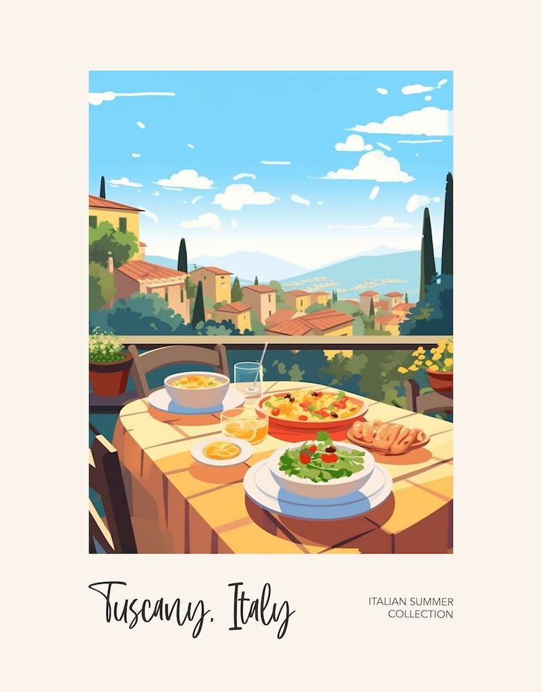 Tuscany, Italy Summer Food 4 Italian Summer Collection
