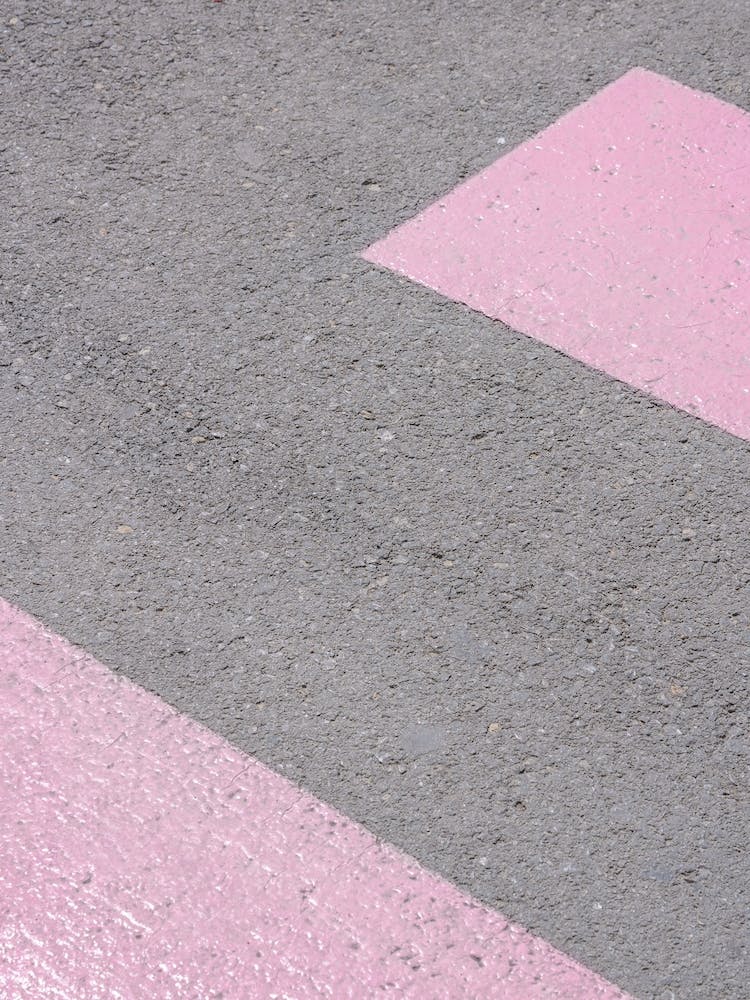 Pink Crossing On The Road