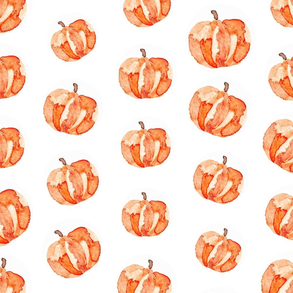 Halloween Pumpkin Pattern Square