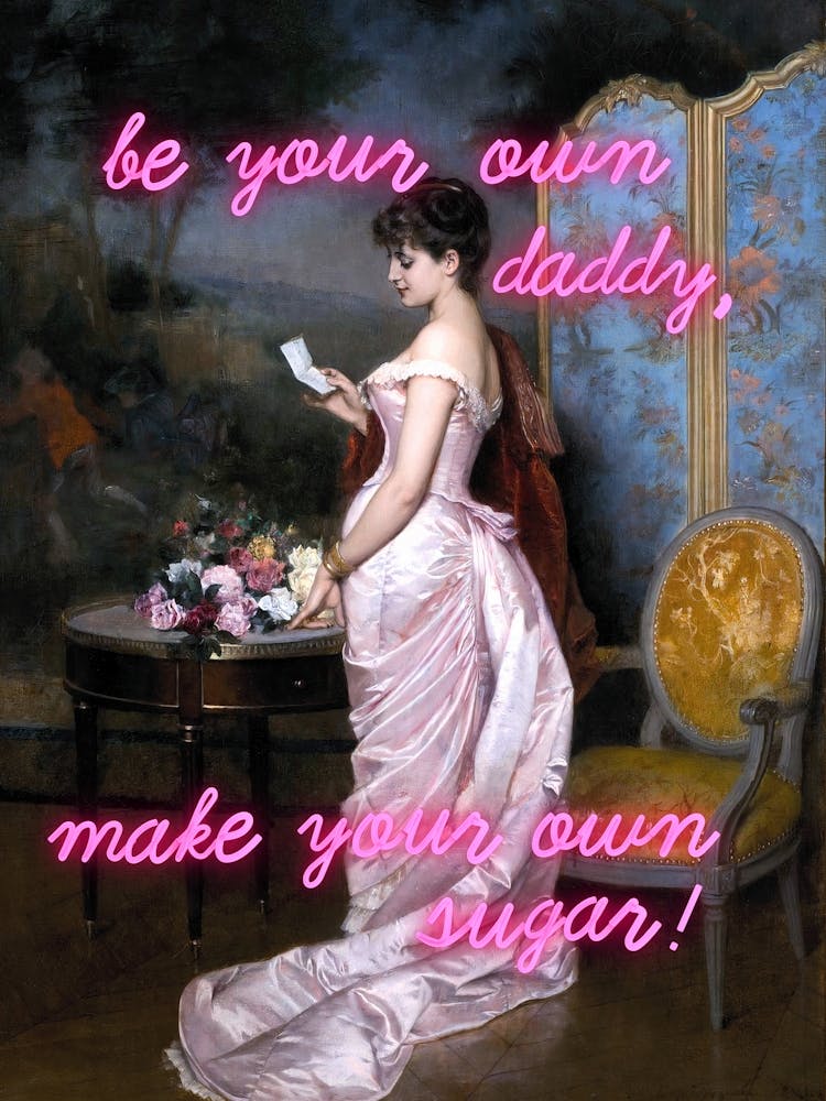 Be your own daddy make your own sugar vintage altered art