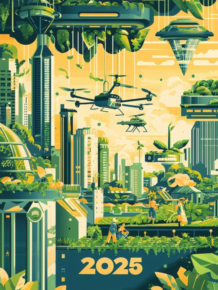 Aihrgdesign A Visionary Poster Depicting Green Skyscrapers An Abc80f3a 0308 4840 A2d2 8e9b98af3e24 0