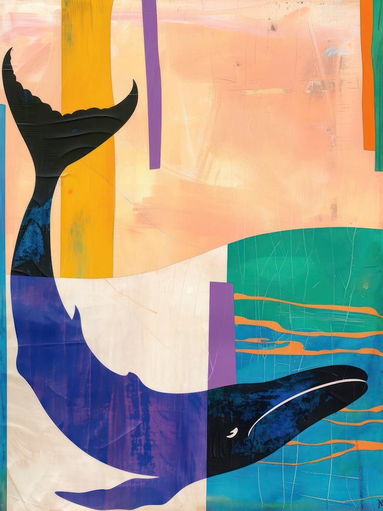 Whale 1 Cut Out Collage