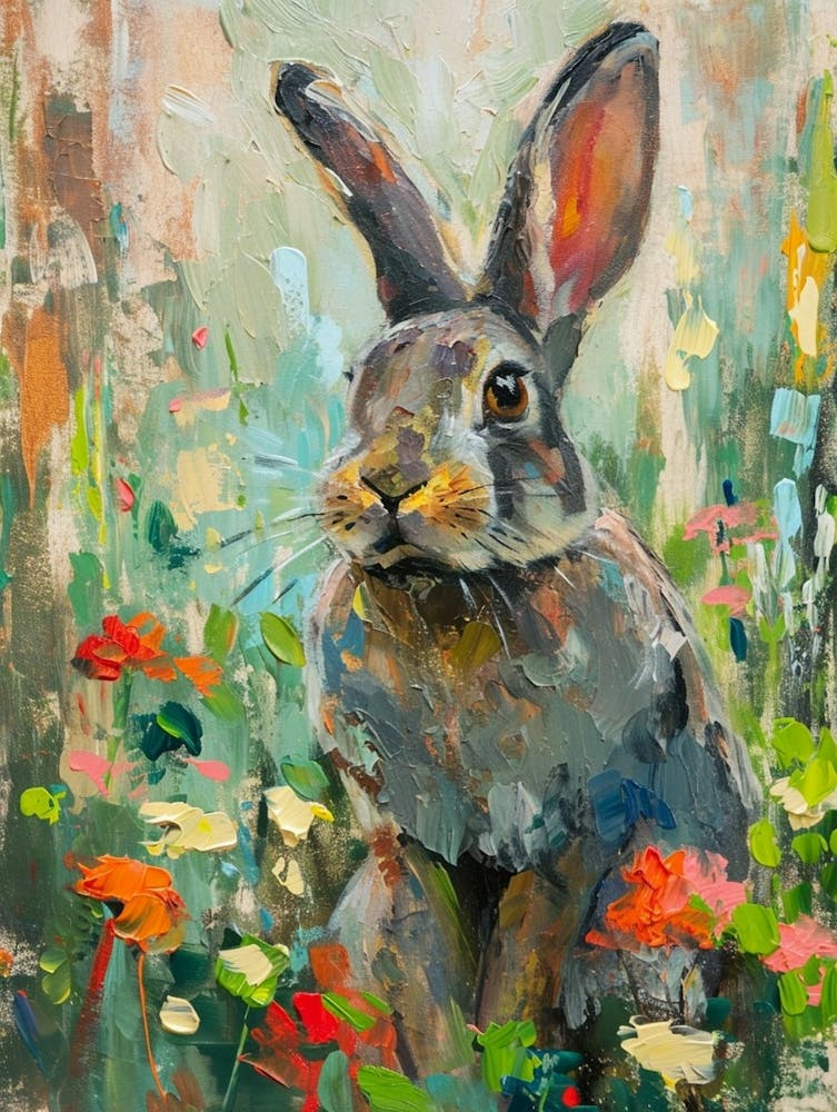 Polish Rabbit Painting 4