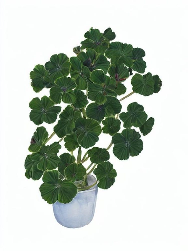 Geranium Care (Pelargonium X Hortorum) Watercolor