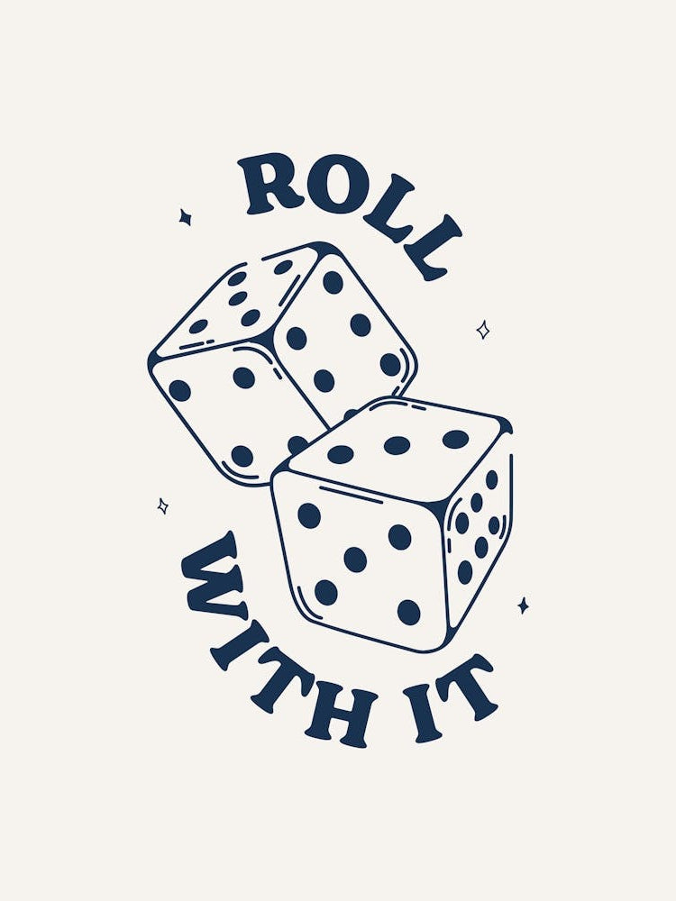 Dice Roll With It Navy