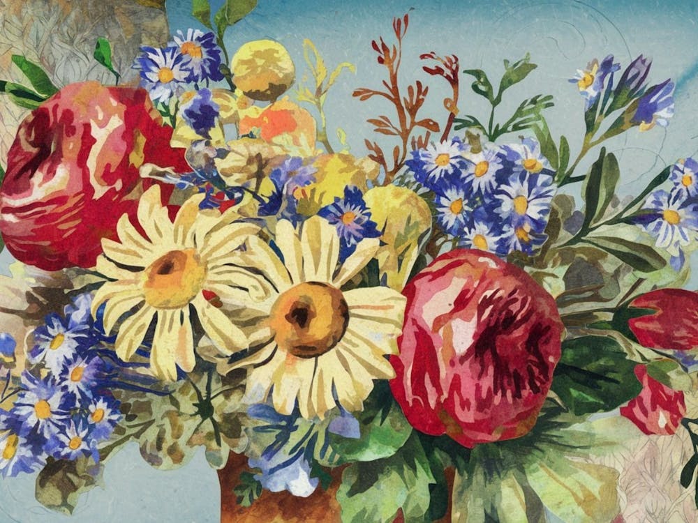 Symmetrical Floral Pattern