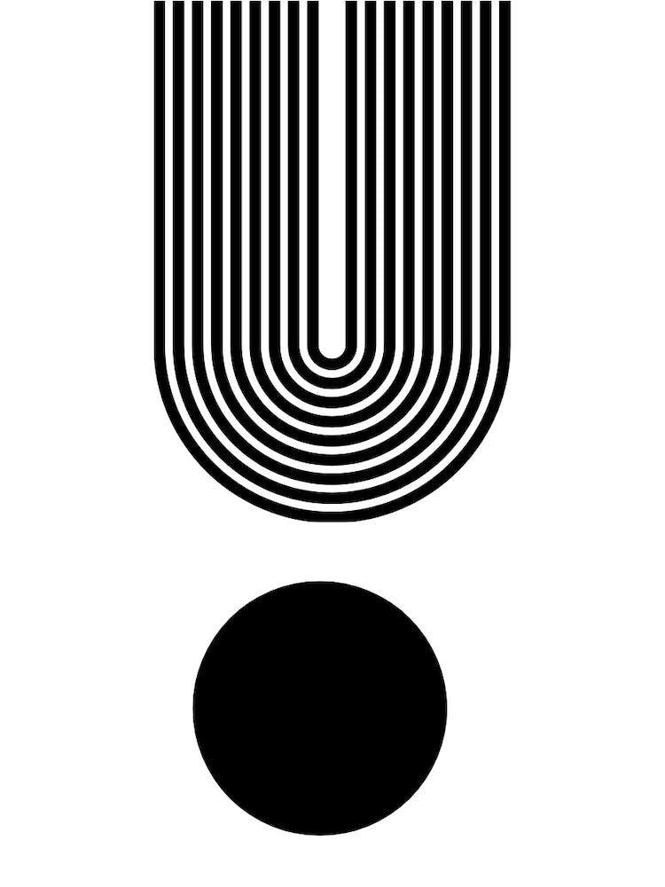 Black and white shapes