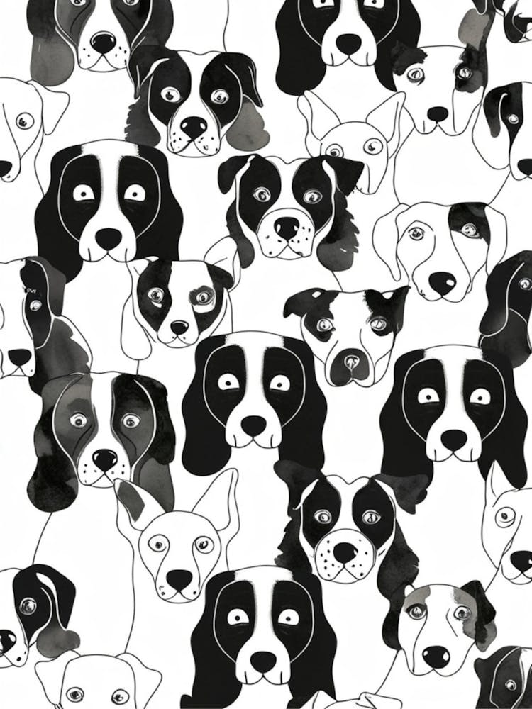 Black And White Dogs 3