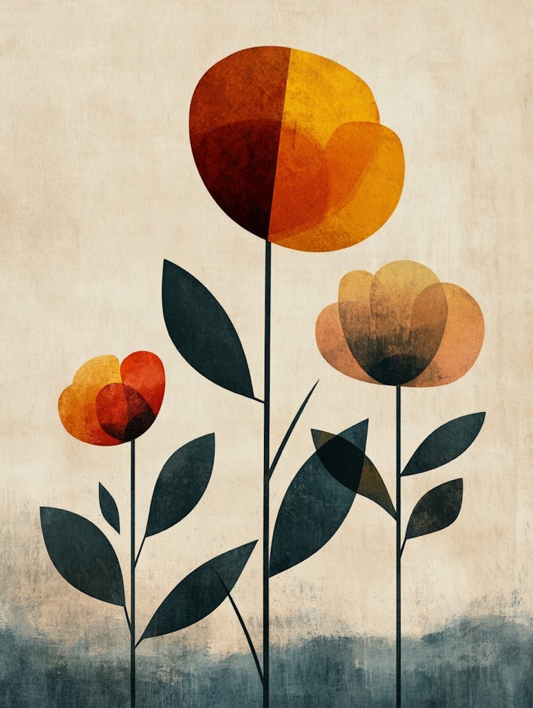 Three Flowers 1