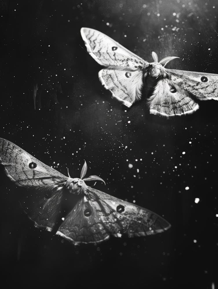 Moths In Flight