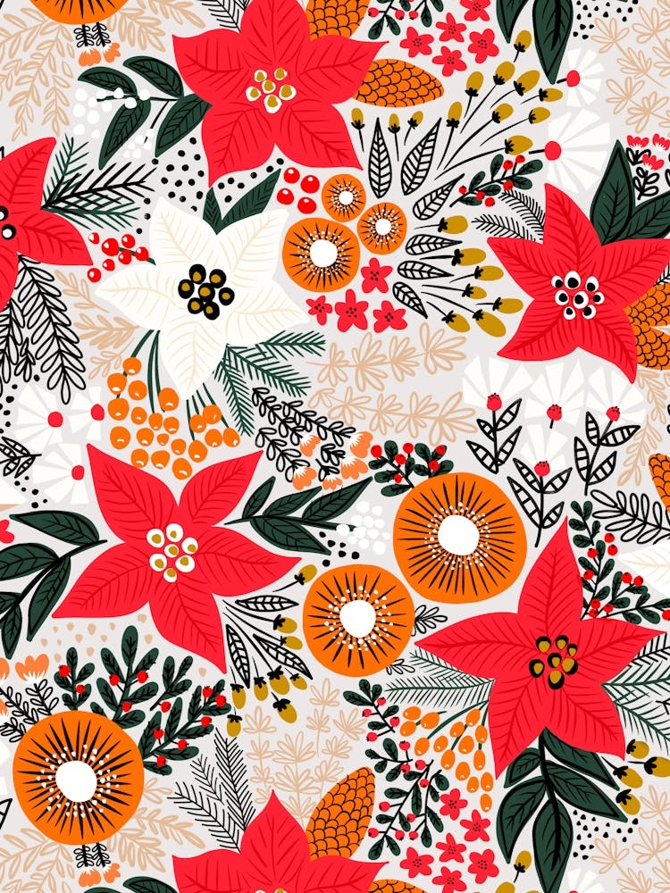 Poinsettia Christmas Florals