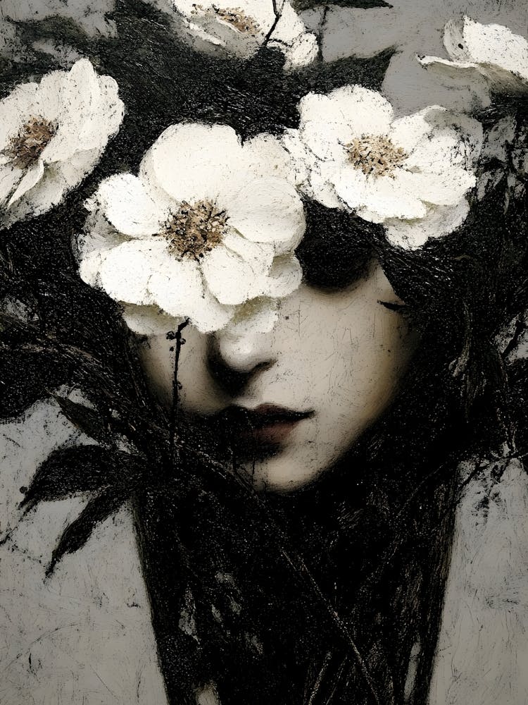 'Dark Gothic Dead Flower'