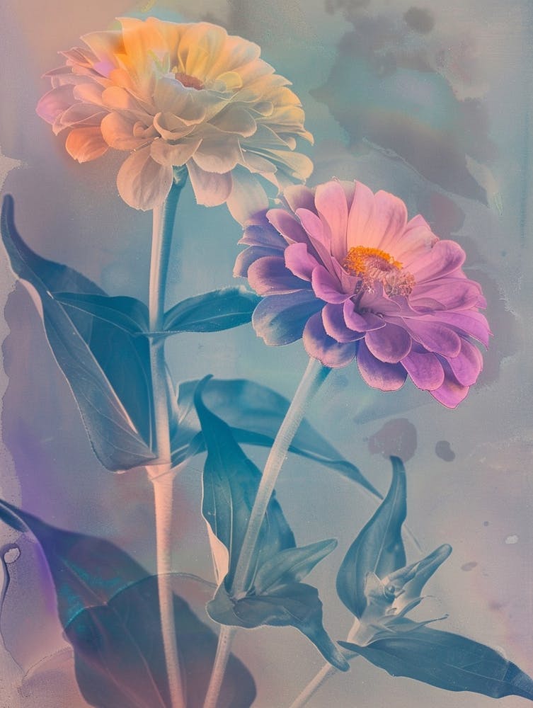 Iridescent Flower Zinnia