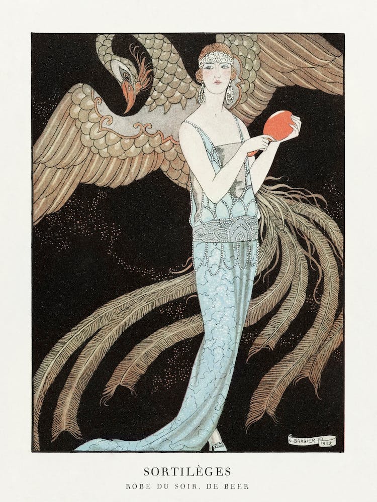 Sortilèges Evening Dress, De Beer (1922), George Barbier