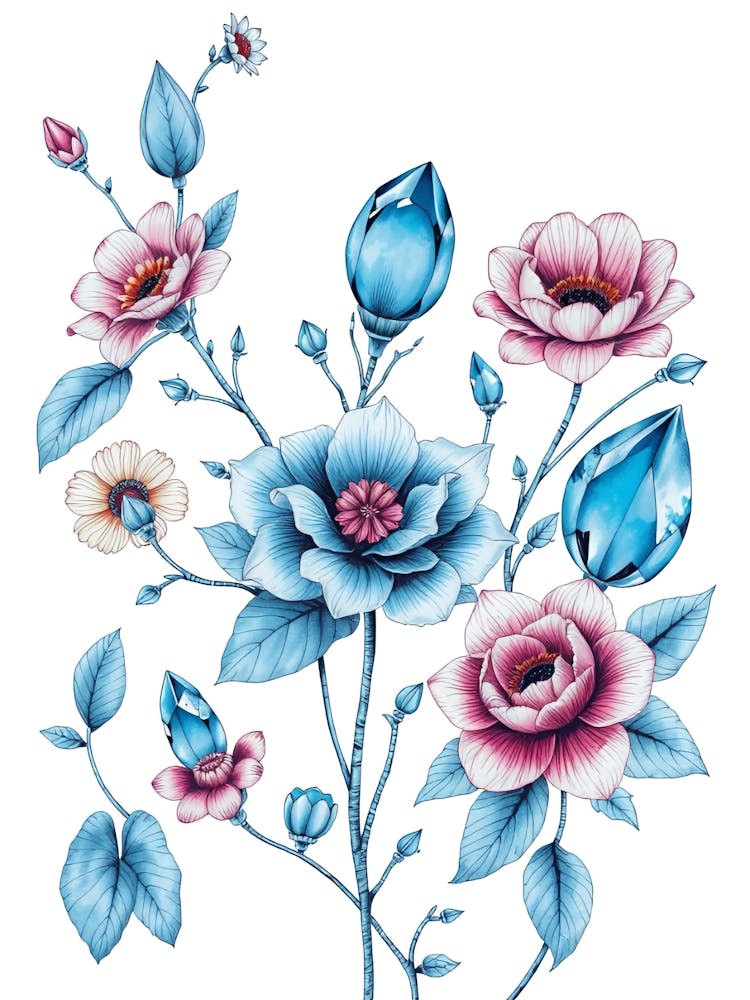 Watercolor Flowers 8