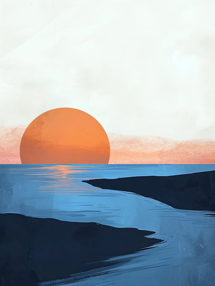 Sunset Over Water, Minimalism