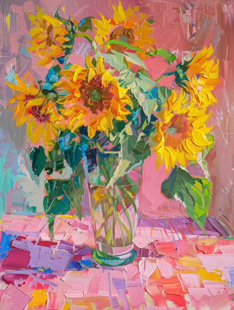Sunflowers In A Vase 20