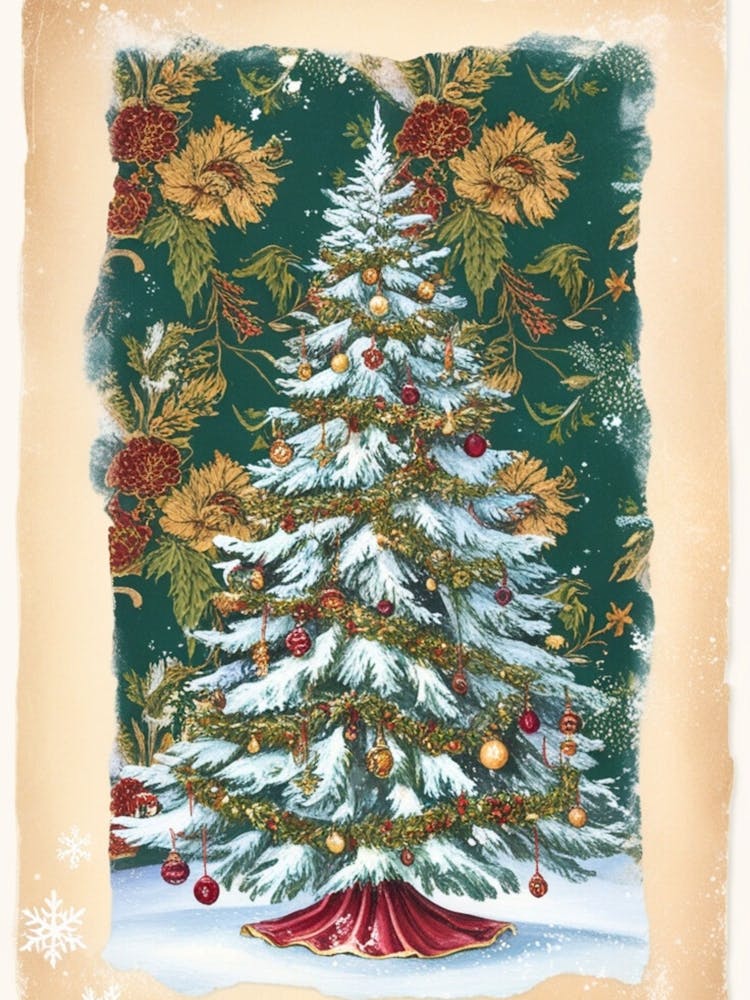 William Morris Christmas Tree 82