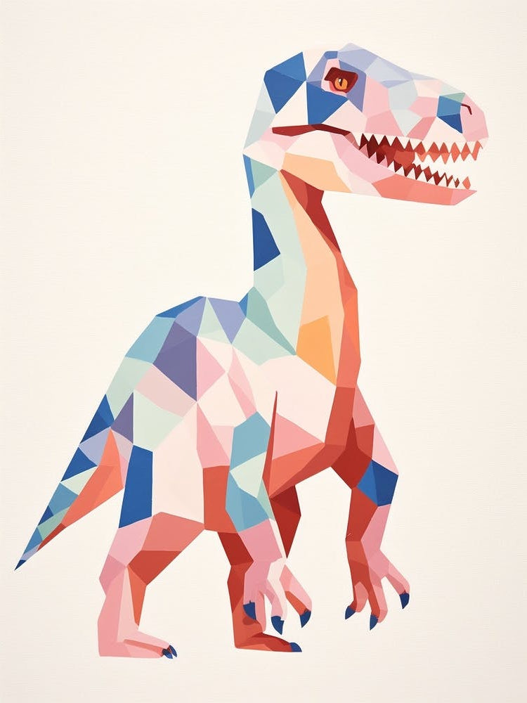 Nursery Dinosaur Art Allosaurus 5