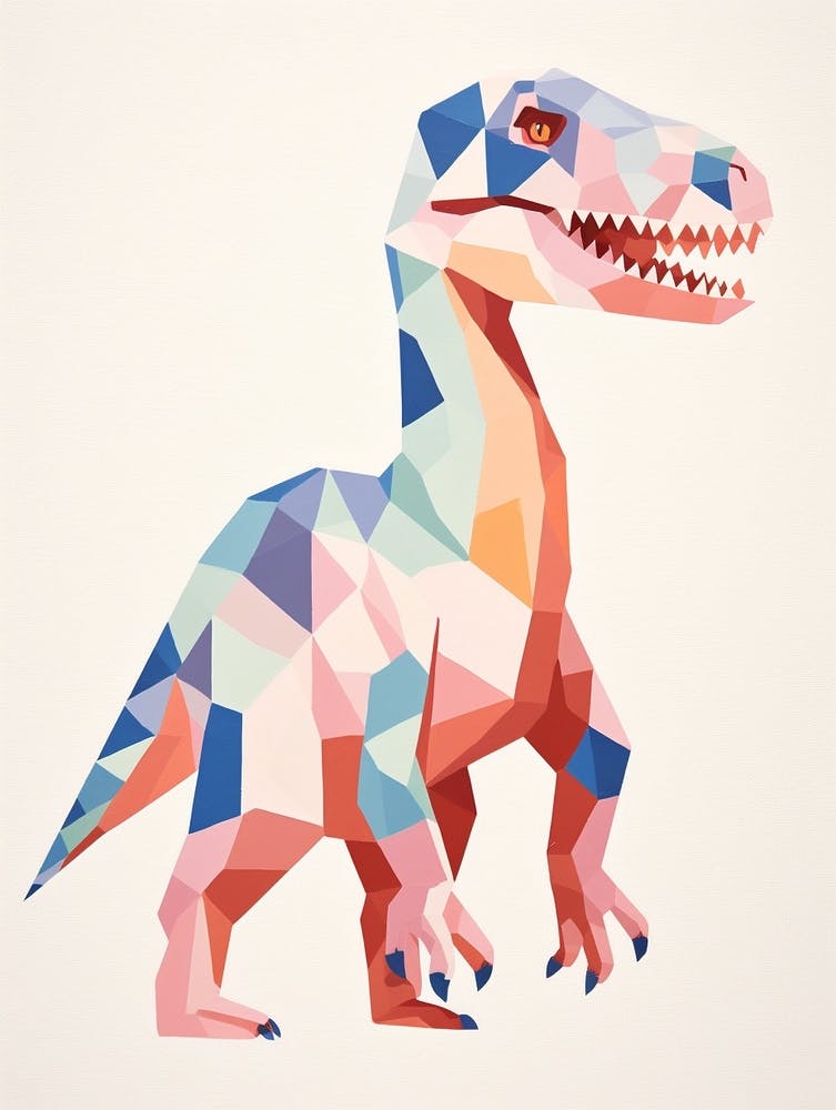 Nursery Dinosaur Art Allosaurus 5