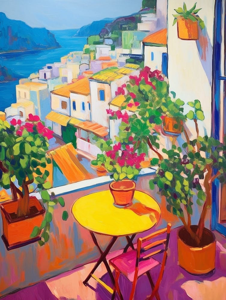 Positano Italy 2 Fauvist Painting