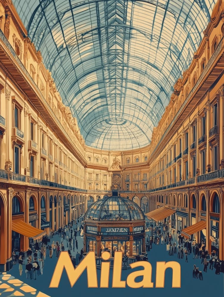 Aihrgdesign A Classic 1960s Travel Poster For Milan Showcasin D36a7085 6e58 4522 8aab 623f492d862c 1