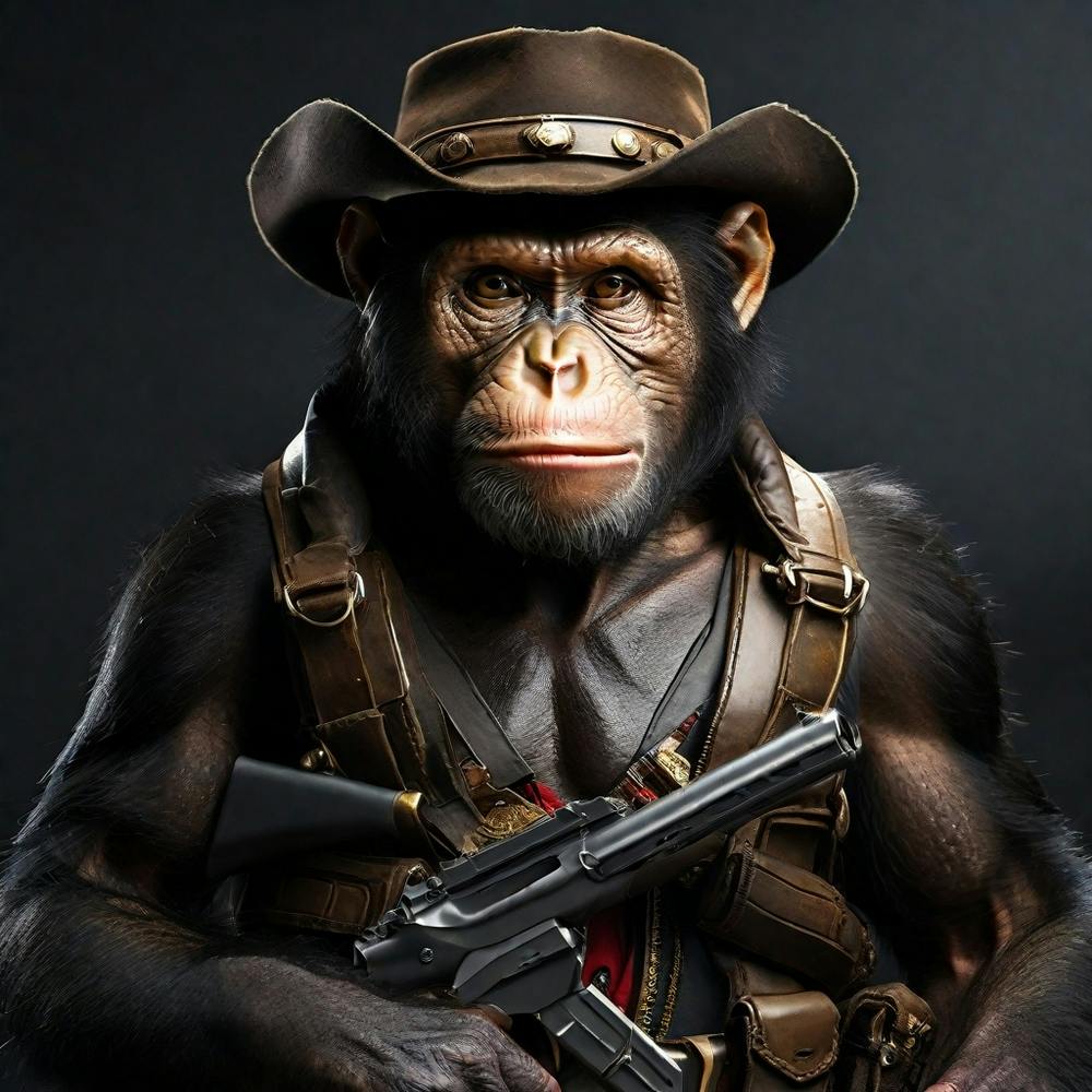 Chimpanzees last man standing