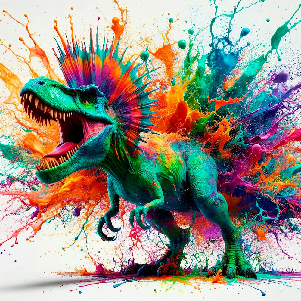 Dinosaur Color Splash