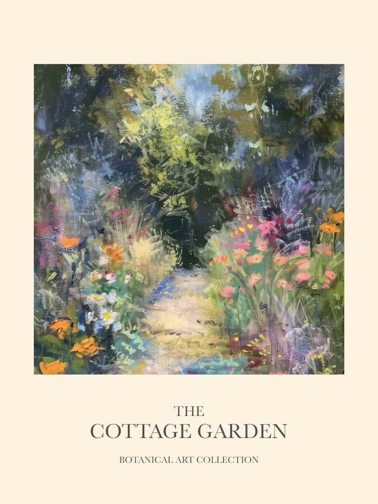 Cottage Garden Poster English Oasis 2
