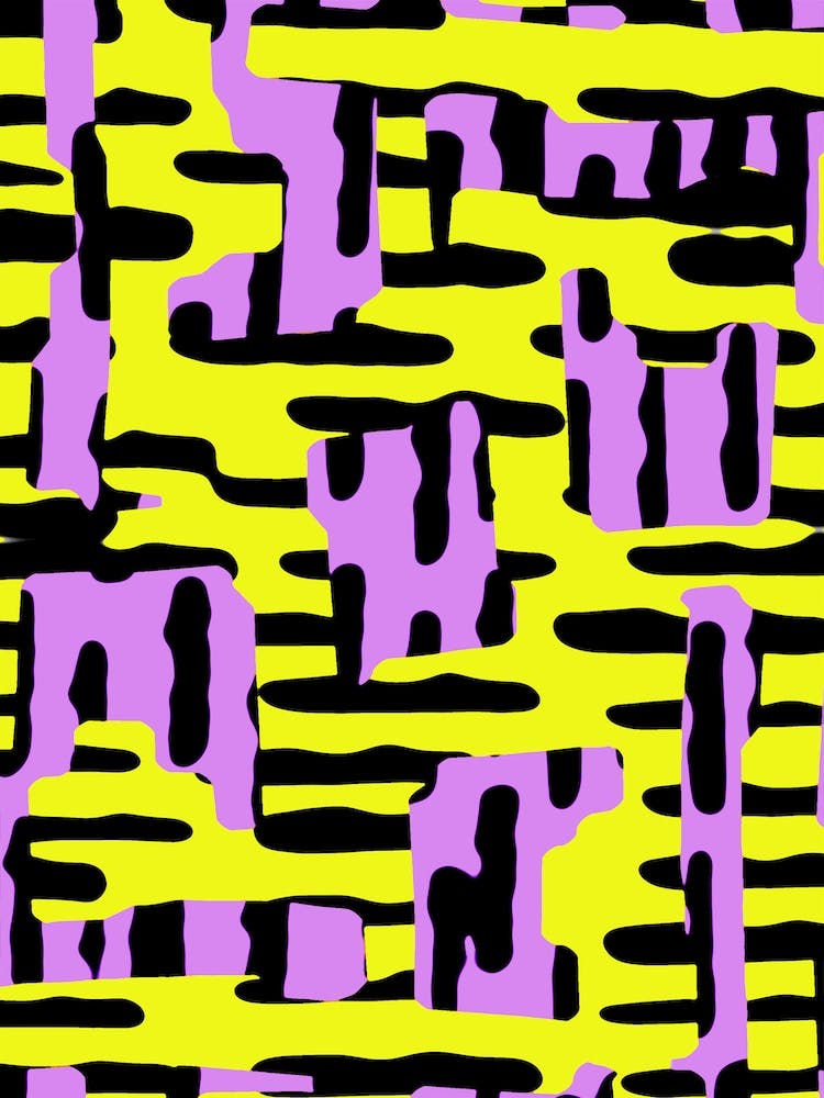 Yellow Pink And Black