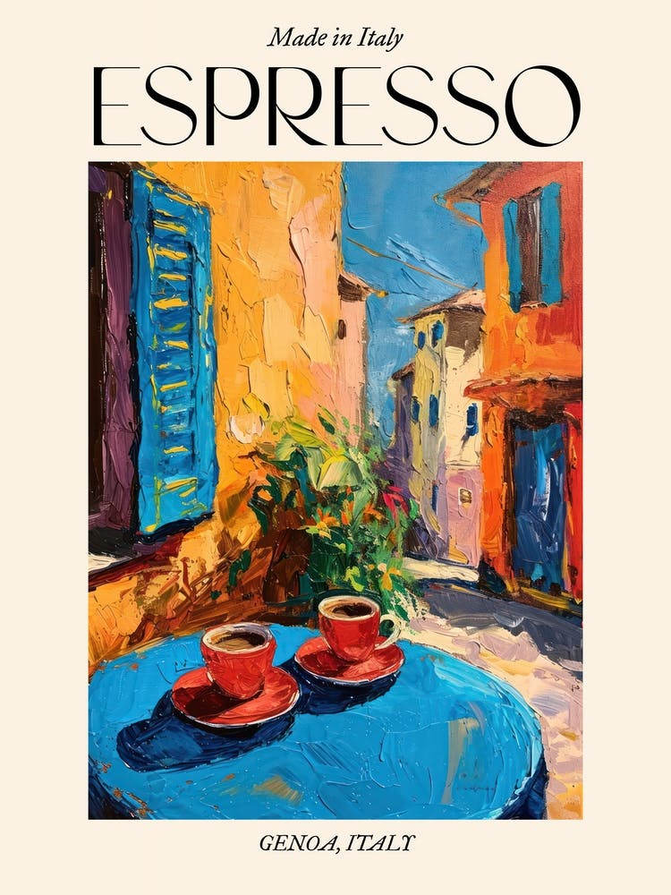 Genoa Espresso Made In Italy 2 Poster