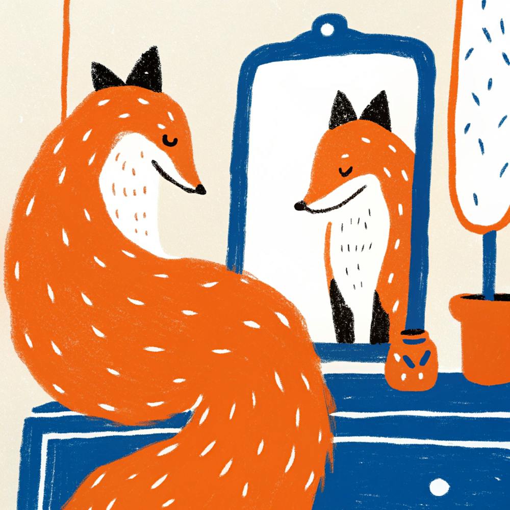 Fox In The Mirror