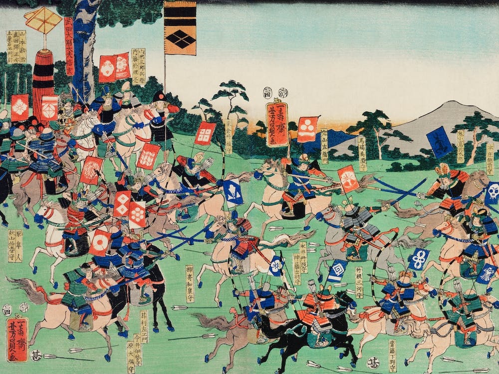 Kawanakajima No Kassen; Utagawa Kuniyoshi