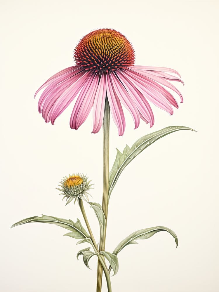 Echinacea Vintage Botanical Herbs 0