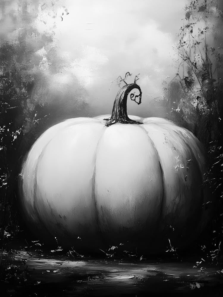 Black And White Pumpkin 2
