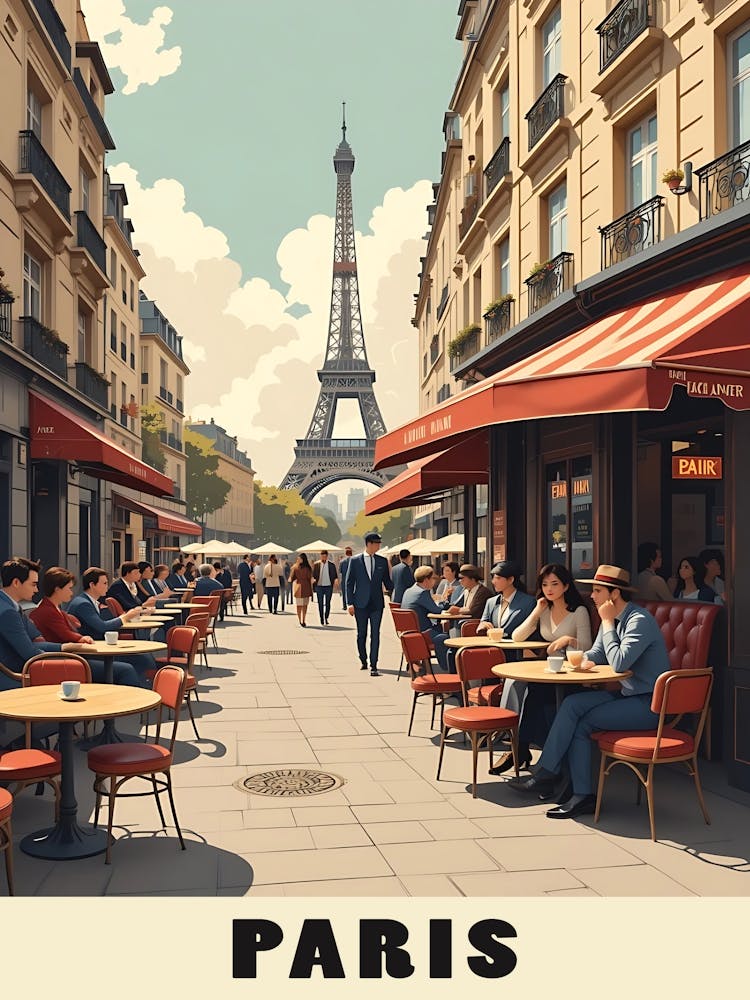 Paris Vintage Travel Poster 10