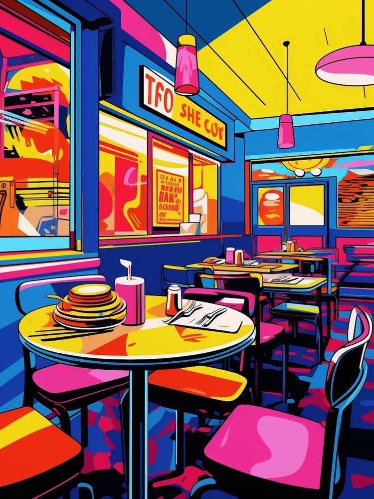 Retro Diner Colour Pop 1