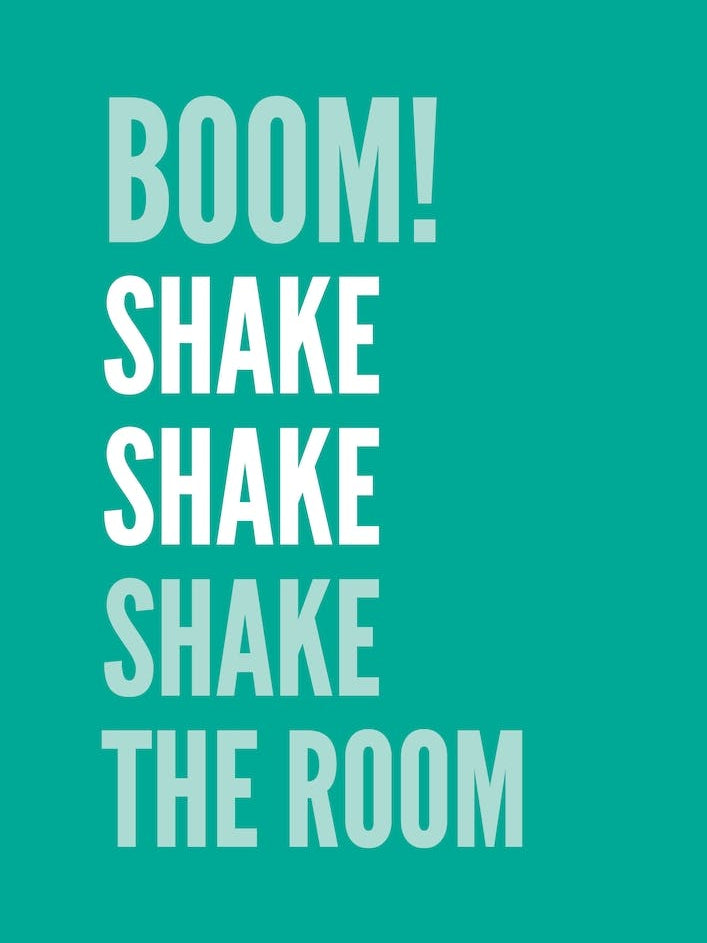 Boom Shake The Room Teal