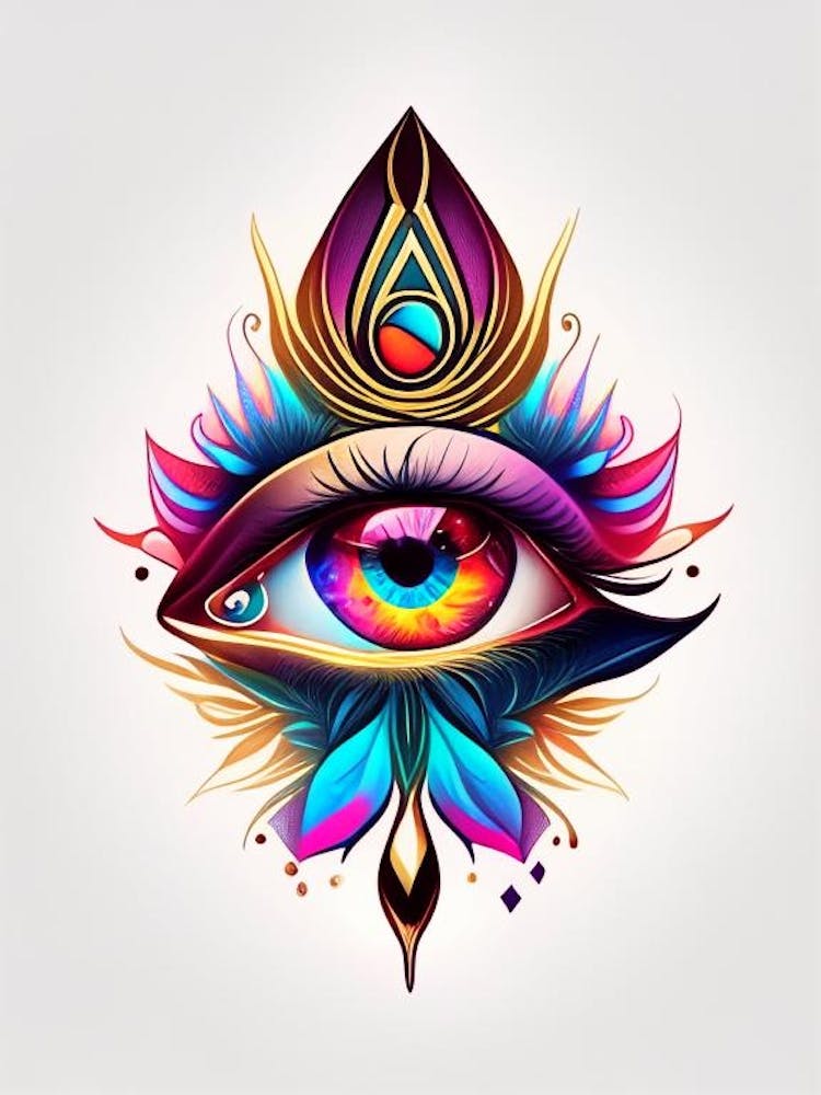 Psychic Abilities, Symbol, Third Eye Tattoo 5