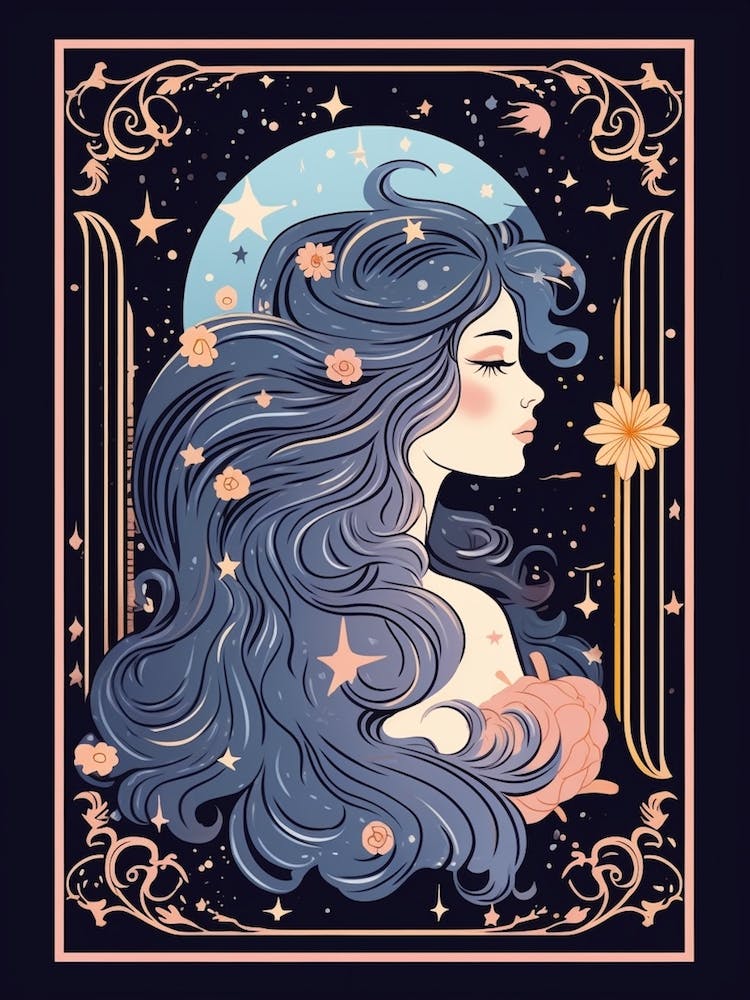 Ethereal Face Tarot Card Style 2