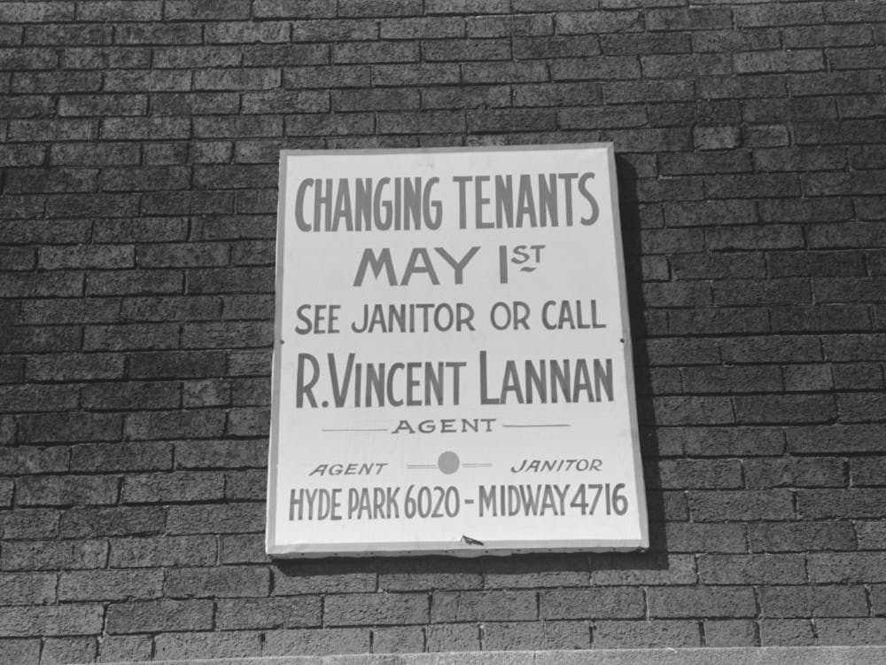 This Sign Means That Apartment House Is Being Vacated By S And Will Be Rented To African American People, Chicago,