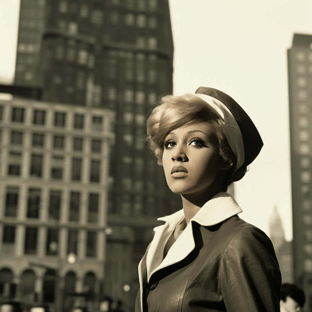 Series: Light Skinned Woman in a Hat (Retro) 3 of 4