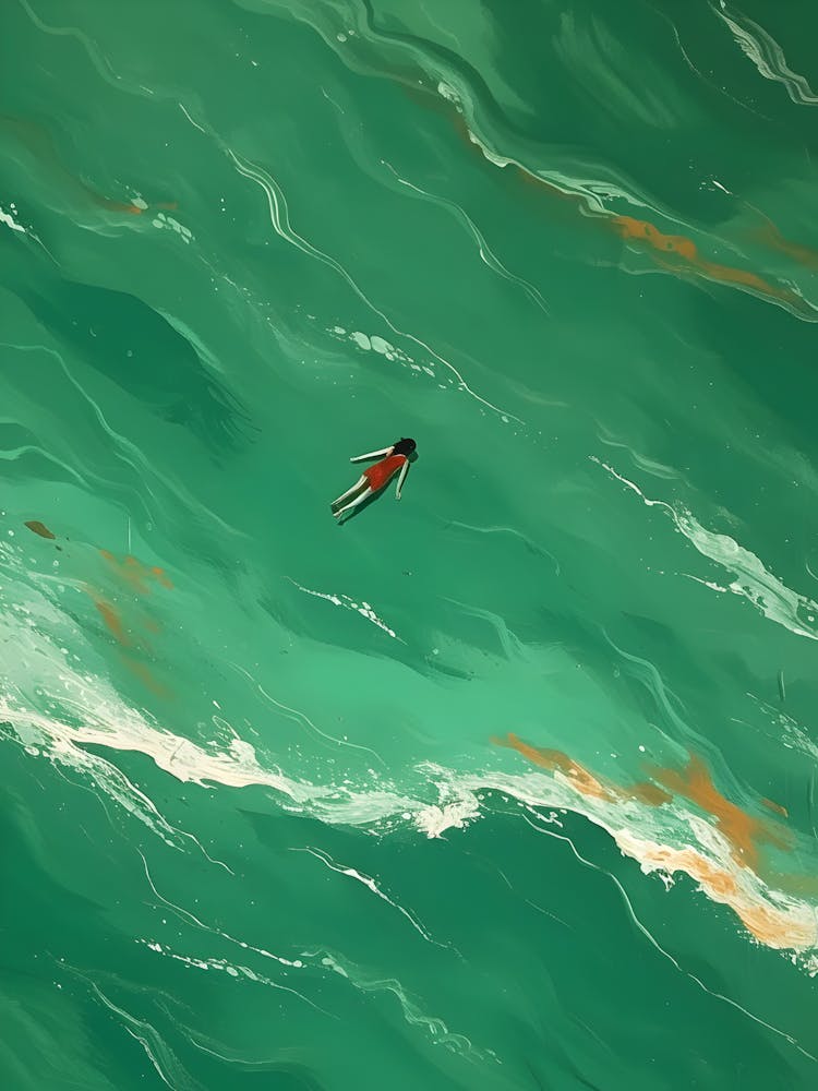 Surfer In The Ocean 1